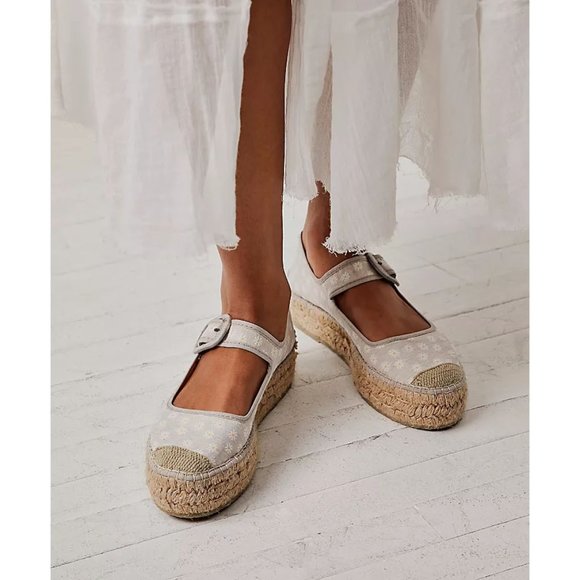 Free People Shoes - FREE PEOPLE Surfside Daisy Mary Janes / Ecru